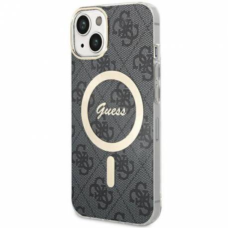 Etui Guess 4G Magsafe Na Iphone 15 Plus / 14 Plus - Czarne