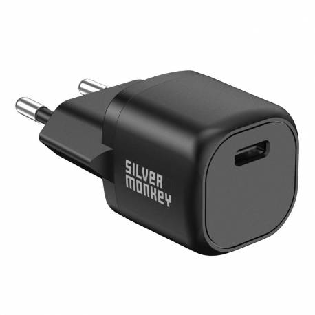 Ładowarka Sieciowa Silver Monkey Mini Usb-C 20W Pd - Czarna