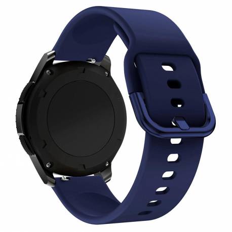 Silicone Strap Tys Opaska Do Smartwatcha Zegarka Uniwersalna 20Mm Ciemnoniebieski