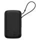 Powerbank Baseus Qpow Pro+ 10000Mah 22.5W Z Wbudowanym Kablem Usb-C I Wyświetlaczem - Czarny