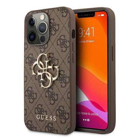 Etui Guess 4G Big Metal Logo Na Iphone 13 Pro / Iphone 13 - Brązowe