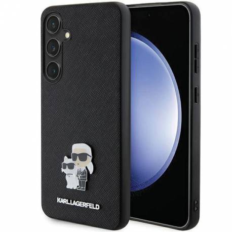 Etui Karl Lagerfeld Saffiano Karl&choupette Metal Pin Na Samsung Galaxy S24 - Czarne