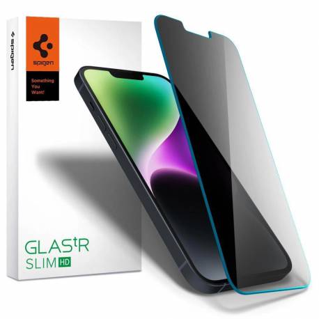 SZKŁO HARTOWANE SPIGEN GLAS.TR SLIM IPHONE 13 / 13 PRO PRIVACY