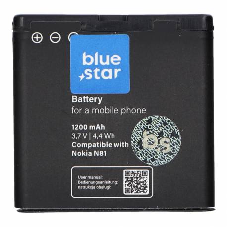 Bateria do Nokia E51/N81/N81 8GB/N82/N86 1200 mAh Li-Ion Blue Star PREMIUM