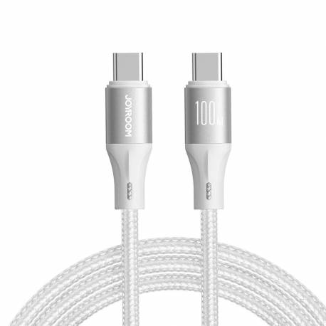 Kabel Joyroom Light-Speed Series Sa25-Cc5 100W Usb-C / Usb-C 1.2M - Biały