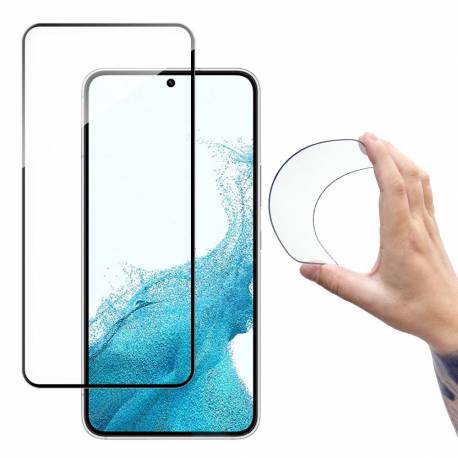 Wozinsky Full Cover Flexi Nano folia szklana szkło hartowane z ramką Samsung Galaxy S22+ (S22 Plus) przezroczysty