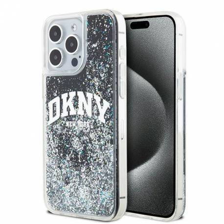 Etui Dkny Liquid Glitter Big Logo Na Iphone 15 Pro Max - Czarne