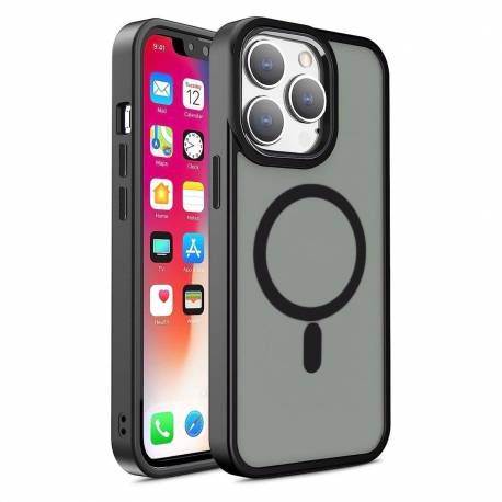 Pancerne magnetyczne etui iPhone 14 Plus MagSafe Color Matte Case - czarne