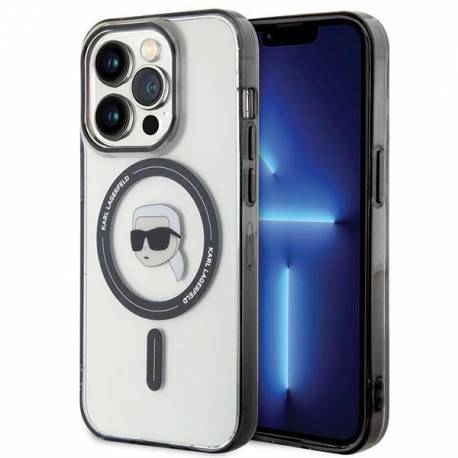 Etui Karl Lagerfeld Iml Karl's Head Magsafe Na Iphone 15 Pro - Przezroczyste