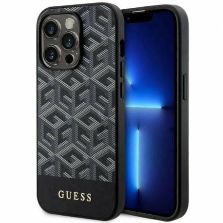 Etui Guess Gcube Stripes Magsafe Na Iphone 14 Pro Max - Czarne