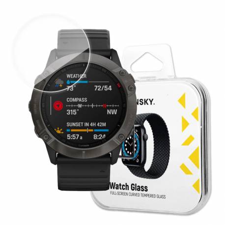 Wozinsky Watch Glass hybrydowe szkło do Garmin Fenix 6X czarny