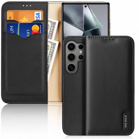 Etui Dux Ducis Hivo Z Klapką I Blokadą Rfid Do Samsung Galaxy S24 Ultra - Czarne