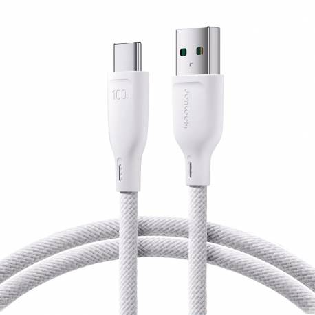 Kabel Joyroom Multi-Color Series Sa34-Ac6 Usb-A / Usb-C 100W Szybki Transfer 1M - Biały
