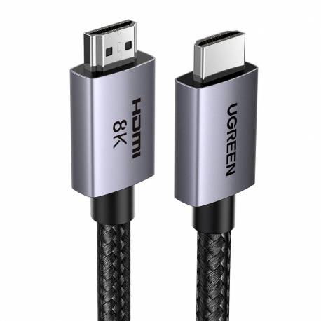 Kabel Ugreen Hd171 Ze Złączami Hdmi 2.1 8K Certyfikowany O Długości 2 M - Szary