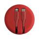UNIQ kabel MFI Halo USB-C-Lightning 18W nylonowy zwijany 1,2m czerwony/carmine red