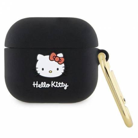 Etui Hello Kitty Silicone 3D Kitty Head Na Airpods 3 - Czarne