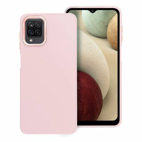 Futerał Frame Do Samsung A12 / M12 Pudrowy Róż