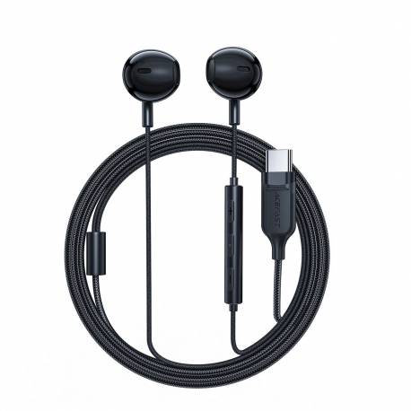 Słuchawki Douszne Acefast L2 Ze Złączem Usb-C, Mikrofonem I Pilotem 1,2 M - Czarne