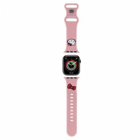 Pasek Hello Kitty Silicone Kitty Head Na Apple Watch 38/40/41Mm - Różowy