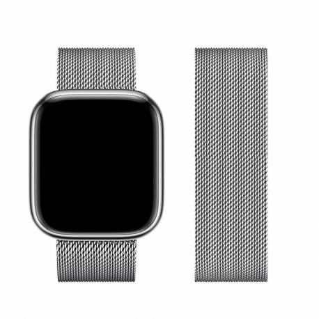 Forcell F-Design Fa03 Pasek / Opaska Do Apple Watch 42/44/45/49Mm Srebrna