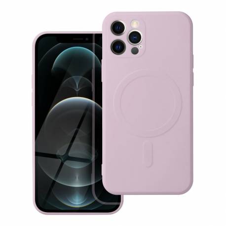 Futerał Silicone Mag Cover Kompatybilny Z Magsafe Do Iphone 12 Pro Różowy