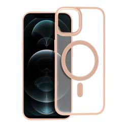 Futerał Matte Mag Cover Kompatybilny Z Magsafe Do Iphone 12 Pro Max Różowy