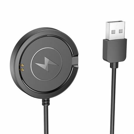 Hoco Kabel Do Ładowania Smartwatcha Y22 0,6 M Czarny