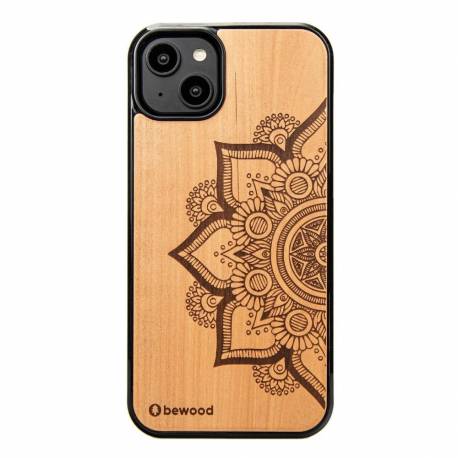 Etui Bewood Mandala Jabłoń Drewniane Na Iphone 14 Plus - Jasnobrązowe