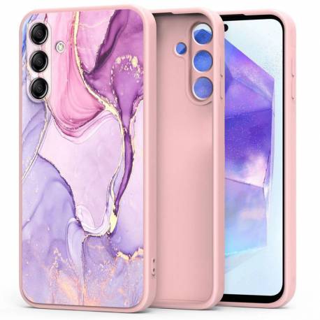 Etui Tech-Protect Icon Na Samsung Galaxy A55 5G - Różowo-Fioletowe