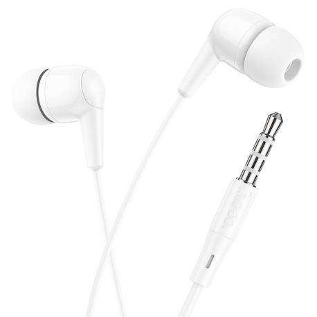Hoco Słuchawki Przewodowe Jack 3,5 Mm Z Mikrofonem M97 Białe