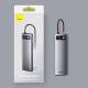 Baseus Metal Gleam 11W1 Wielofunkcyjny Hub Usb Typ C - 3X Usb 3.2 Gen 1 5Gbps / Usb Typ C Pd 100W / 3,5 Mm Mini Jack Aux / Vga F