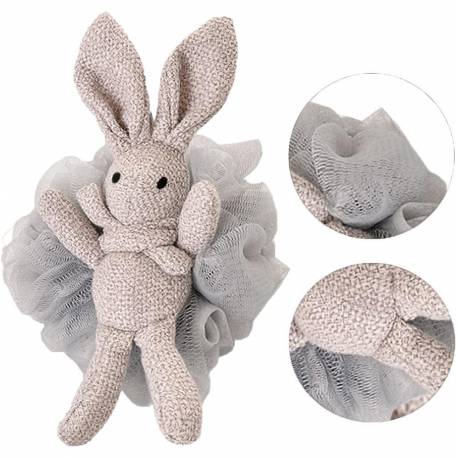 Szczotka Gąbka Do Mycia Ciała Bunny Na Mokro Xl 15Cm Falbanki Gb10Sz
