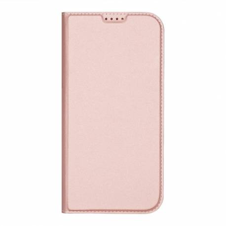 Etui Dux Ducis Skin Pro Na Iphone 16 Pro Max Z Klapką I Miejscem Na Kartę - Różowe