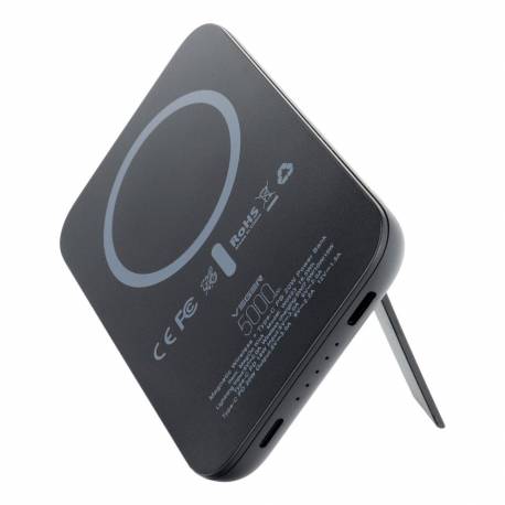 Veger Powerbank 5 000 Mah Z Ładowaniem Indukcyjnym Kompatybilny Z Magsafe Pd Qc3.0 2A 20W Magon Kick (V0553P / W0553P) Czarny