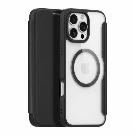 Etui Dux Ducis Skin X Pro Na Iphone 16 Pro Max Z Magsafe I Klapką - Czarne