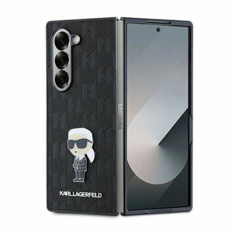 Etui Karl Lagerfeld Saffiano Ikonik Pin Na Samsung Galaxy Z Fold 6 - Czarne