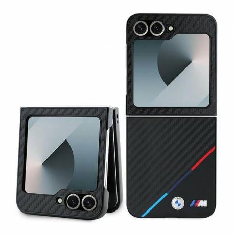 Etui Bmw Carbon Tricolor Na Samsung Galaxy Z Flip 6 - Czarne