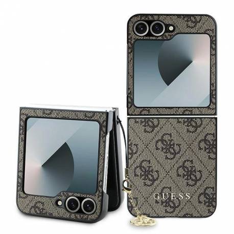 Etui Guess 4G Charm Na Samsung Galaxy Z Flip 6 - Brązowe