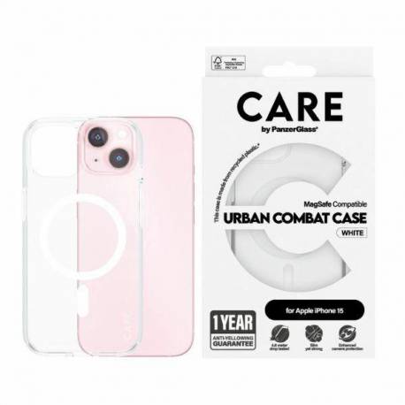 Etui Care By Panzerglass Urban Combat Case Magsafe Na Iphone 15 - Białe