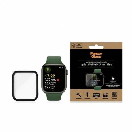 Szkło Hartowane Panzerglass Curved Antybakteryjne Na Apple Watch 7 - 41Mm - Czarne