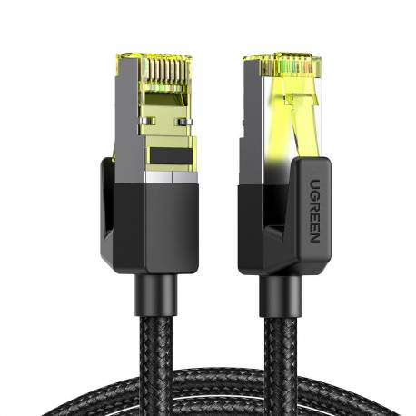 Kabel Ugreen Nw150 80420 Ethernet Rj45 Cat 7 10Gbps 0.5M - Czarny
