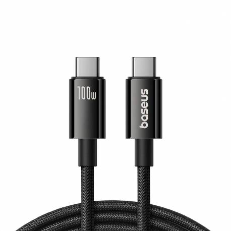 Kabel Baseus Tungsten Gold Usb-C 3.2 / Usb-C 3.2 100W 4K 60Hz 1.5M - Czarny