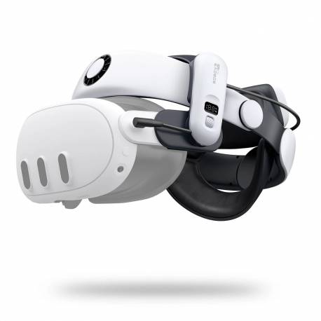 Pasek Odciążający Bobovr S3 Pro Do Gogli Vr Meta Quest 3 + Bateria Zewnętrzna B100 - Biało-Czarny