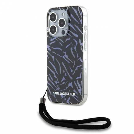 Etui Karl Lagerfeld Zebra With Cord Na Iphone 15 Pro Max - Fioletowe