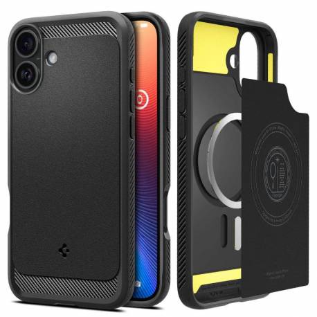 Etui Spigen Rugged Armor Magsafe Do Iphone 16 Plus - Czarne