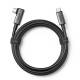 Ugreen kabel kątowy USB Typ C - USB Typ C do ładowania 60W / transmisji danych z obsługą gogli VR (np. Oculus Quest 2) 5m czarny