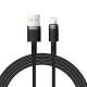 Joyroom S-1224N2 Silicone Data cable USB-A to Lightning 1.2M Black