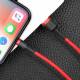 Baseus Cafule Cable Wytrzymały Nylonowy Kabel Przewód Usb / Lightning Qc3.0 2A 3M Czerwony (Calklf-R09)