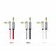 Ugreen płaski kabel przewód audio AUX 3,5 mm mini jack 1m srebrny (10597)