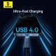 Kabel Baseus Cb000068 Usb-C - Usb-C 240W Pd 8K 60Hz 1M - Czarny